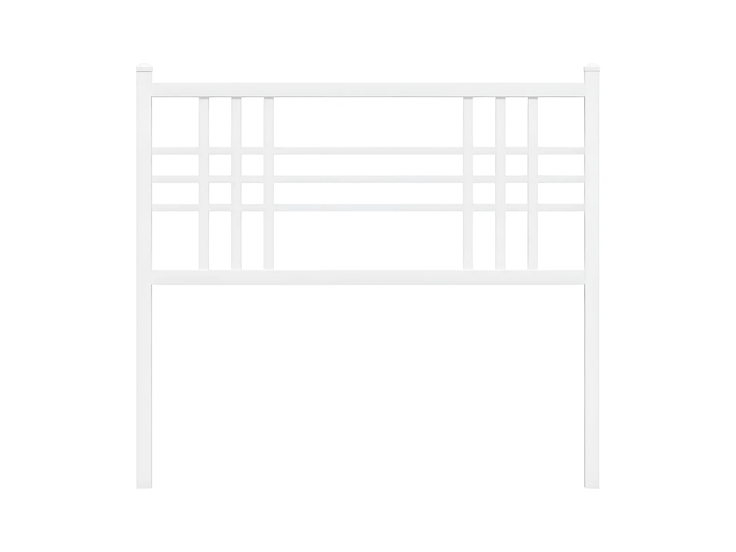 Tête de lit métal blanc 100 cm
