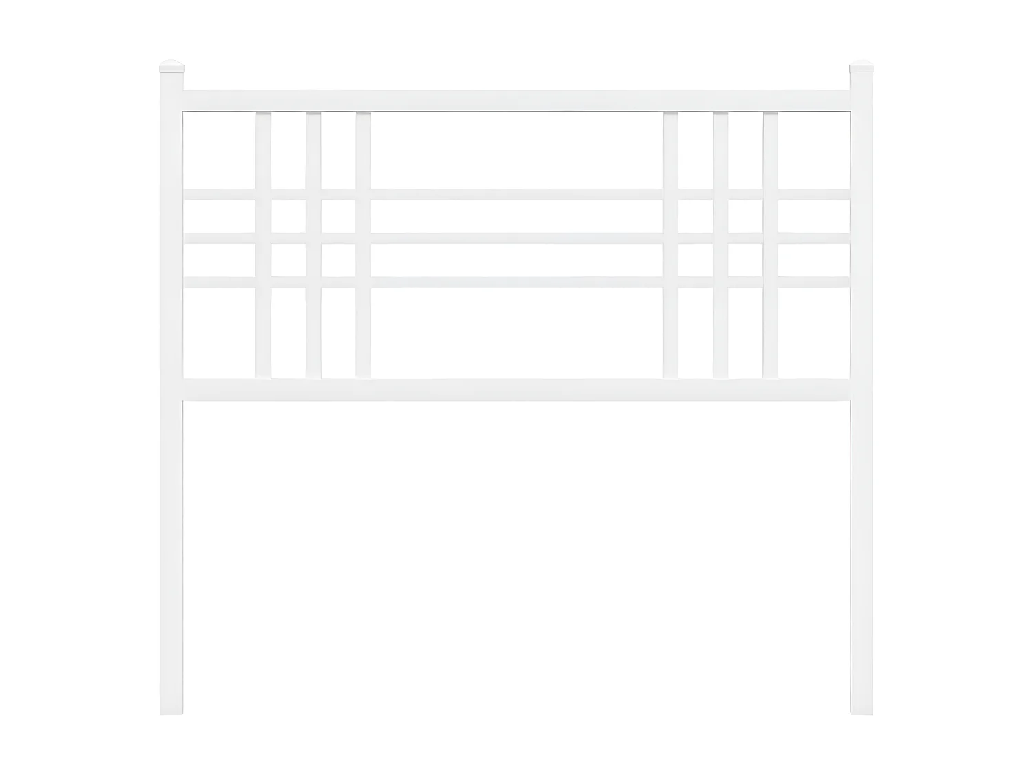 Tête de lit métal blanc 100 cm