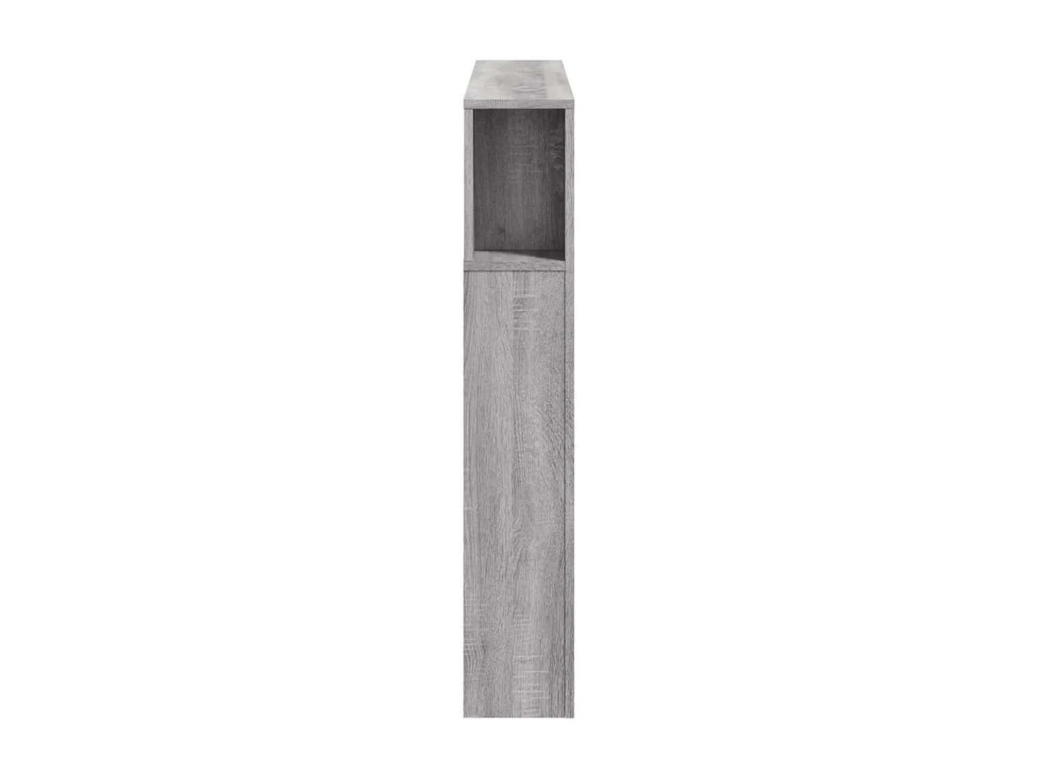 Cabecero LED madera ingeniería gris Sonoma 120x18,5x103,5 cm