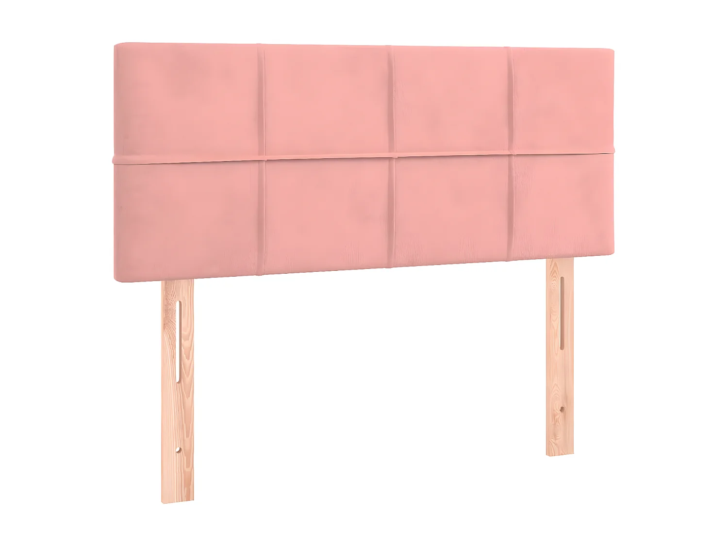 Tête de lit Rose 100x5x78/88 cm Velours