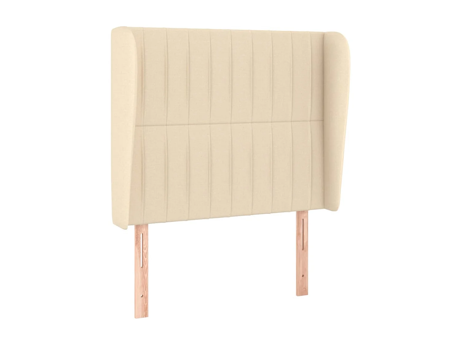 Tête de lit avec oreilles Crème 103x23x118/128 cm Tissu