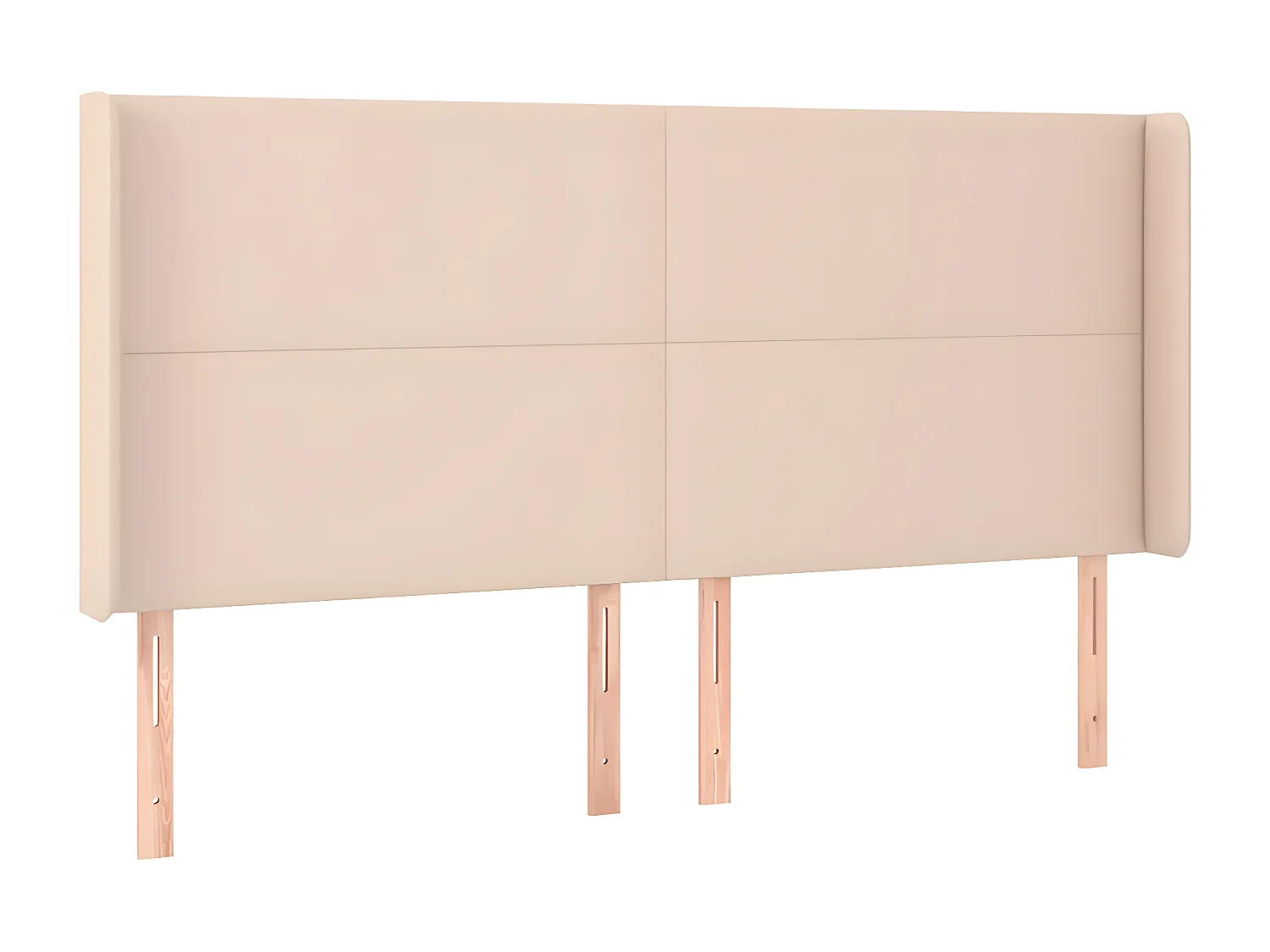 Tête de lit avec oreilles Cappuccino 183x16x118/128 cm