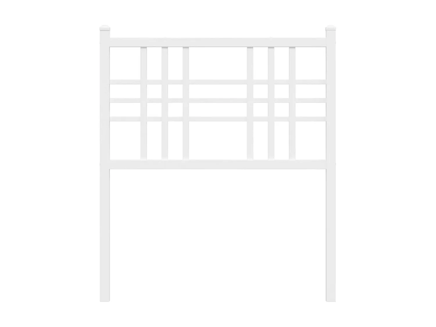 Cabecero de metal blanco 80 cm