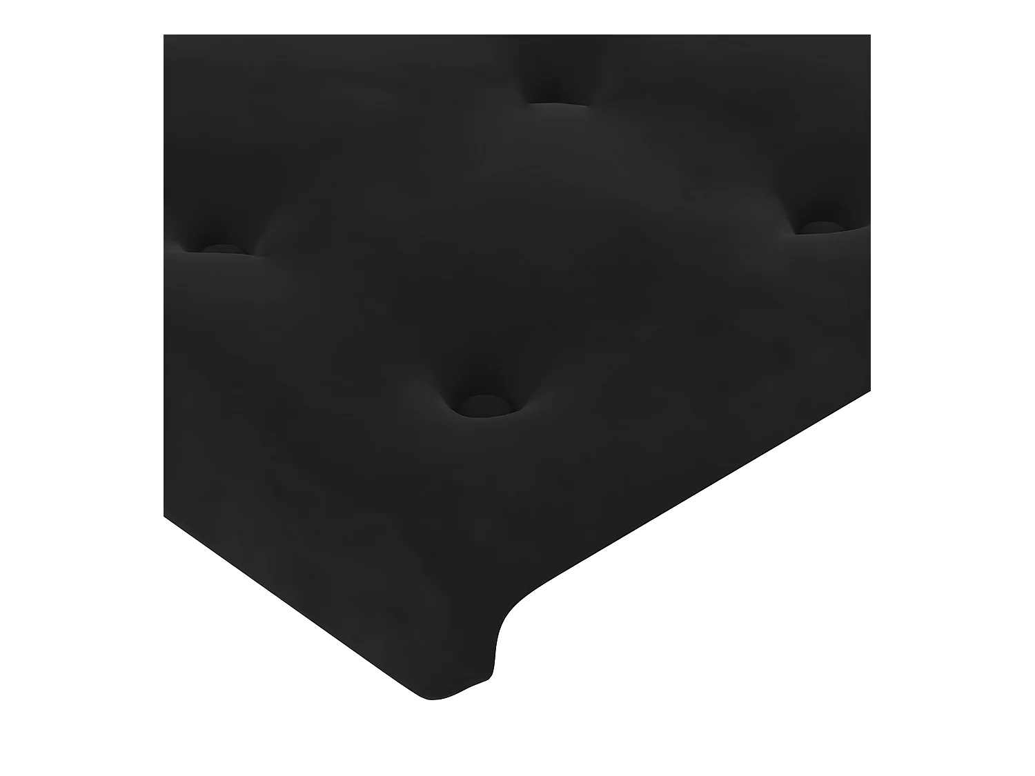 Cabeceira de cama 2 peças veludo 80x5x78/88 cm preto