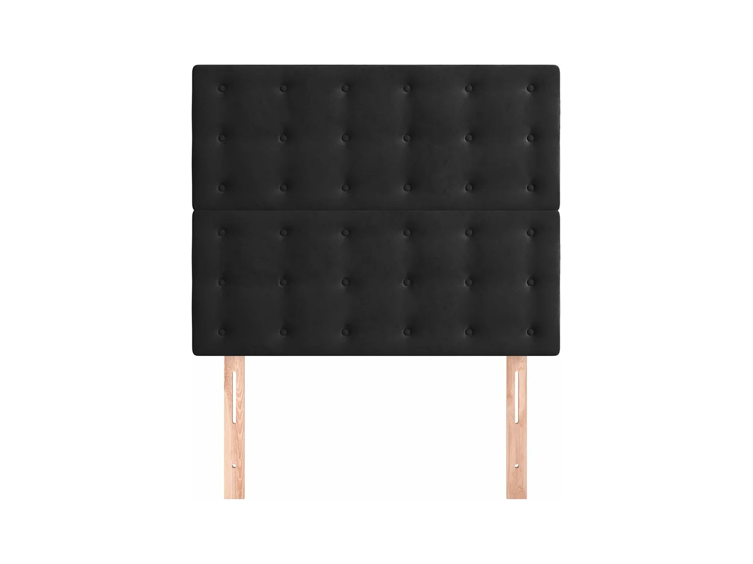 Cabeceira de cama 2 peças veludo 80x5x78/88 cm preto