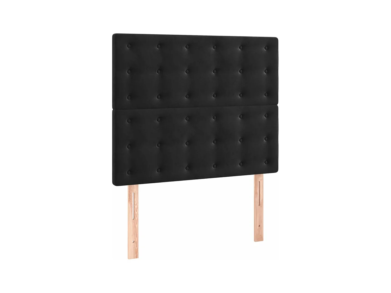 Cabeceira de cama 2 peças veludo 80x5x78/88 cm preto