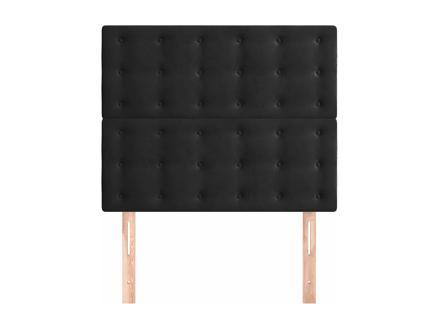 Têtes de lit 2 pièces Noir 80x5x78/88 cm Velours