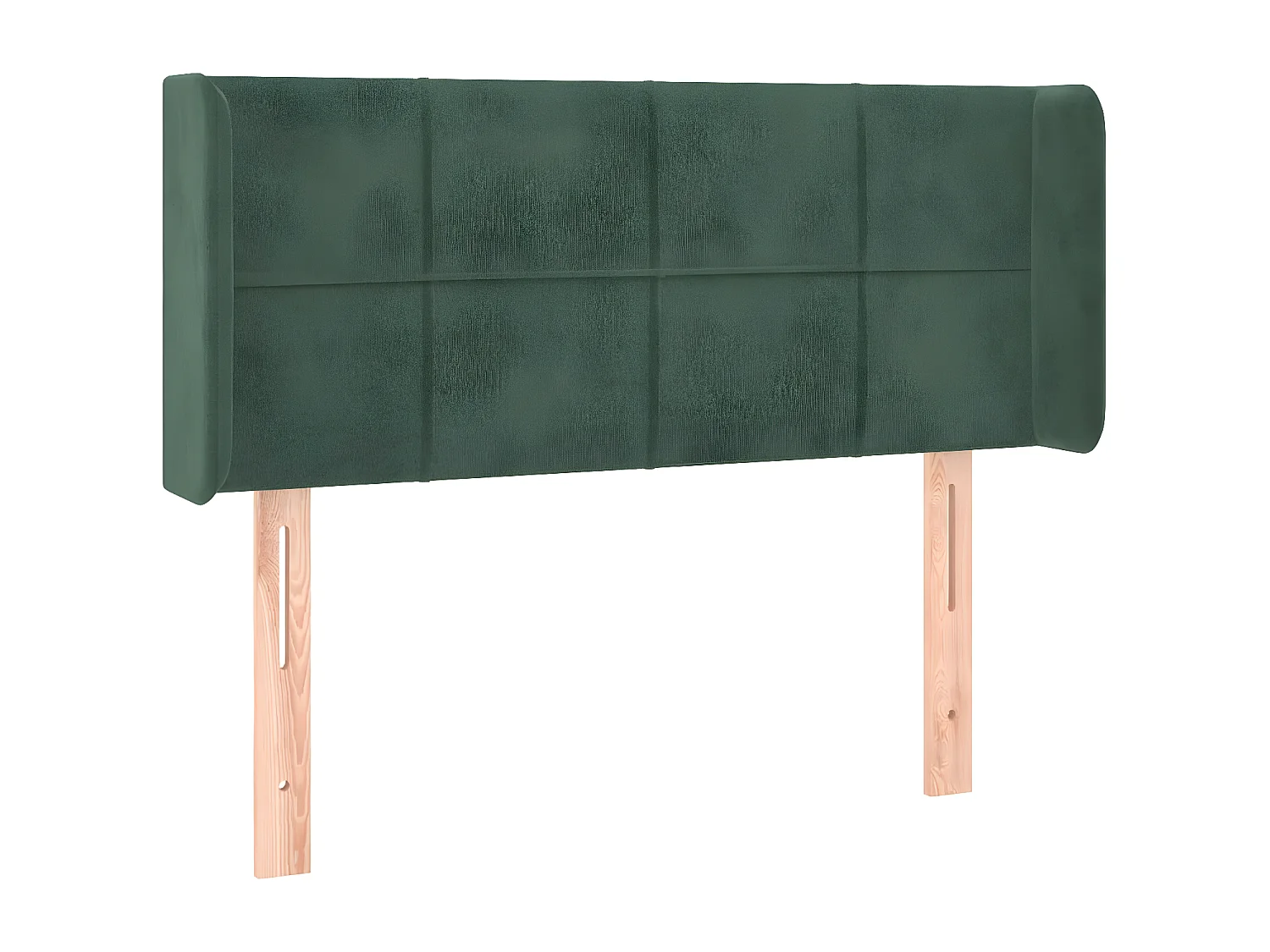 Tête de lit à LED Vert foncé 93x16x78/88 cm Velours