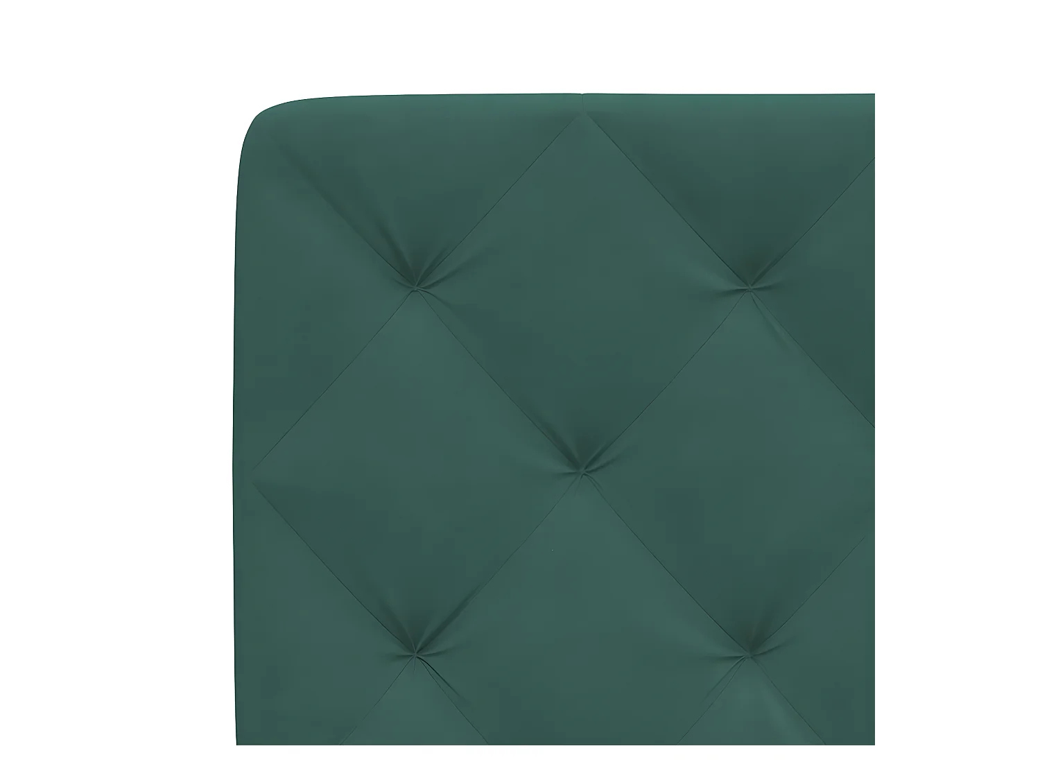 Coussin de tête de lit vert foncé 200 cm velours