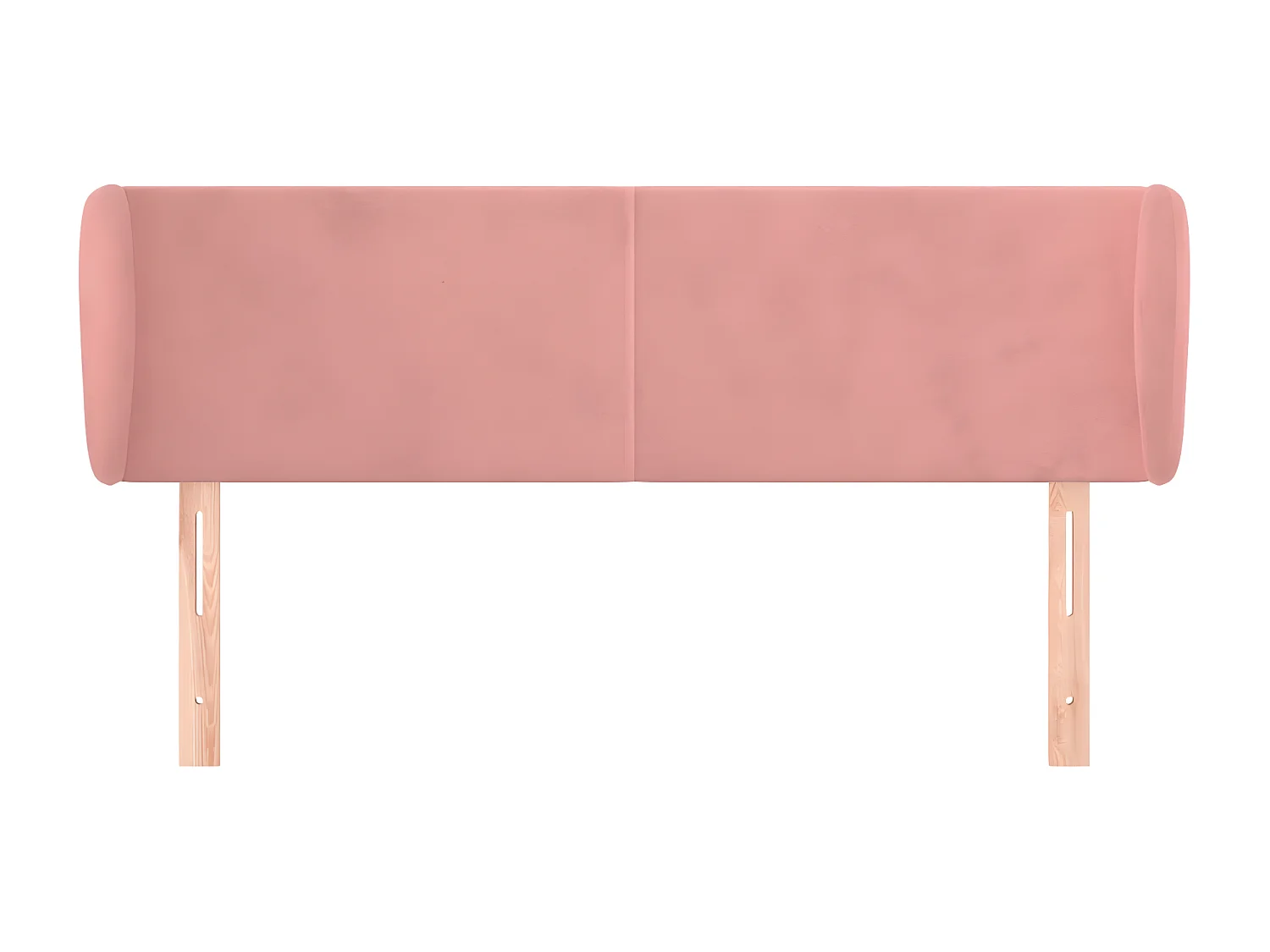 Tête de lit avec oreilles Rose 147x23x78/88 cm Velours