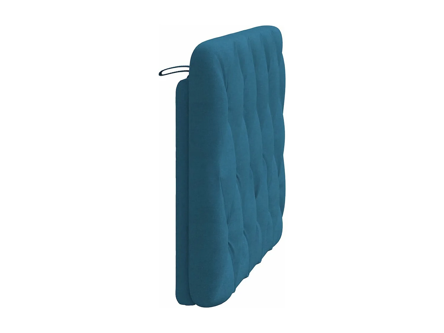 Coussin de tête de lit bleu 100 cm velours