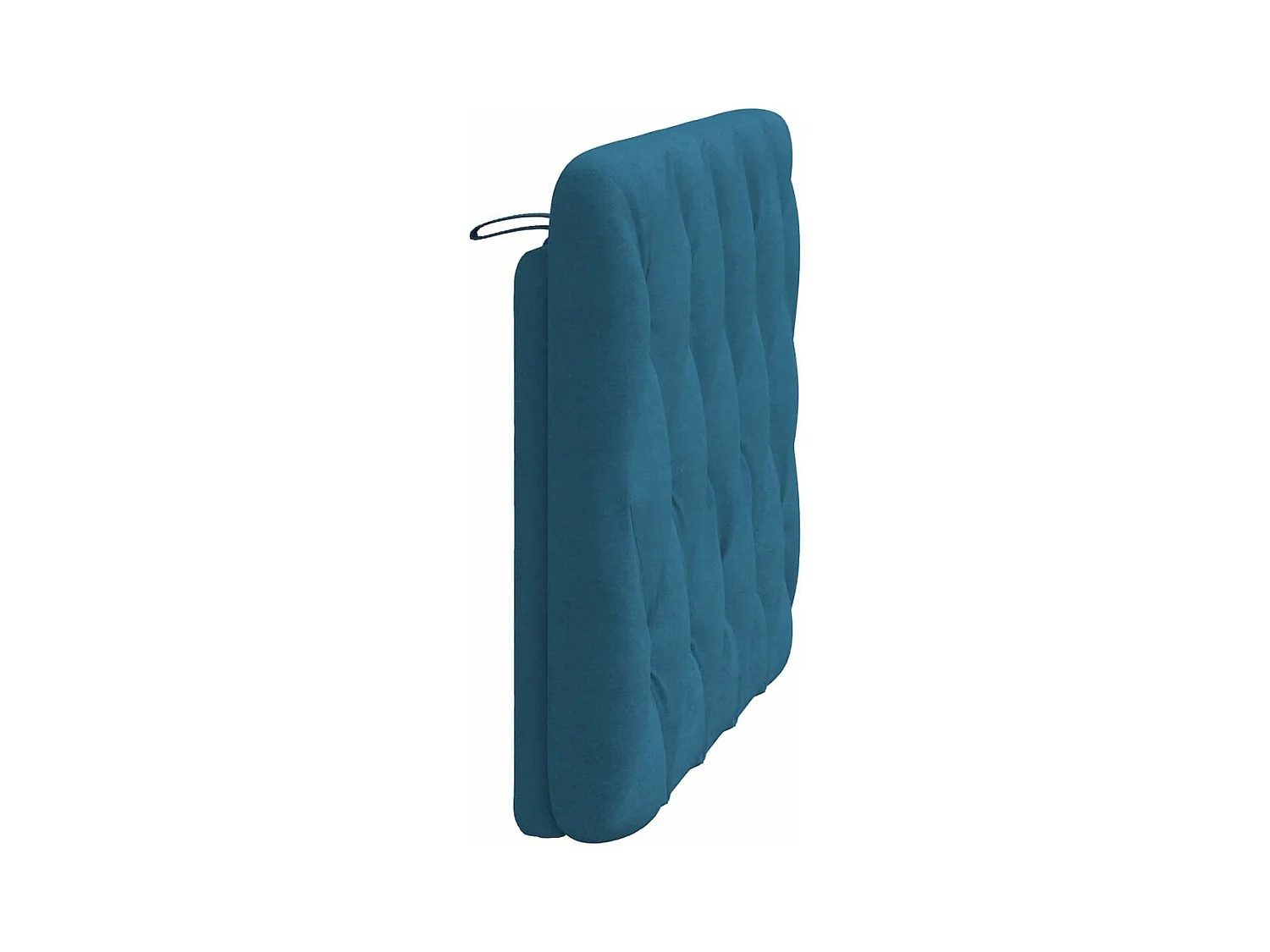 Coussin de tête de lit bleu 100 cm velours
