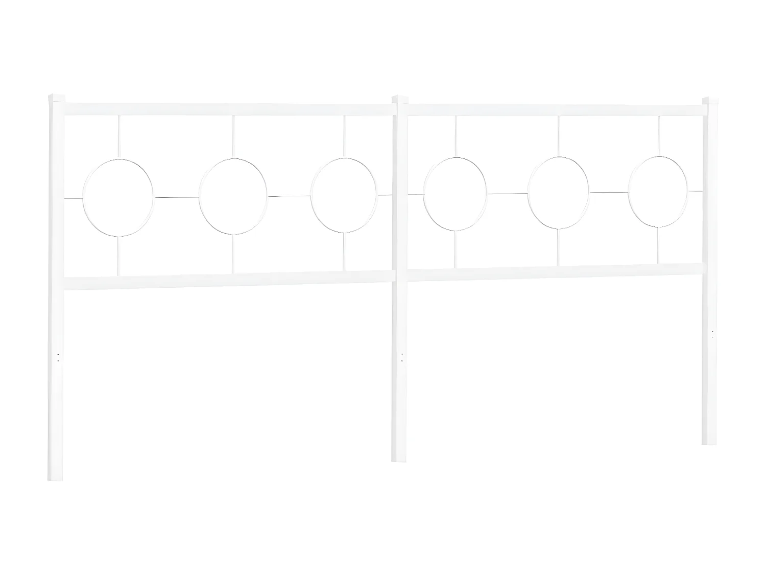 Cabecero de metal blanco 180 cm