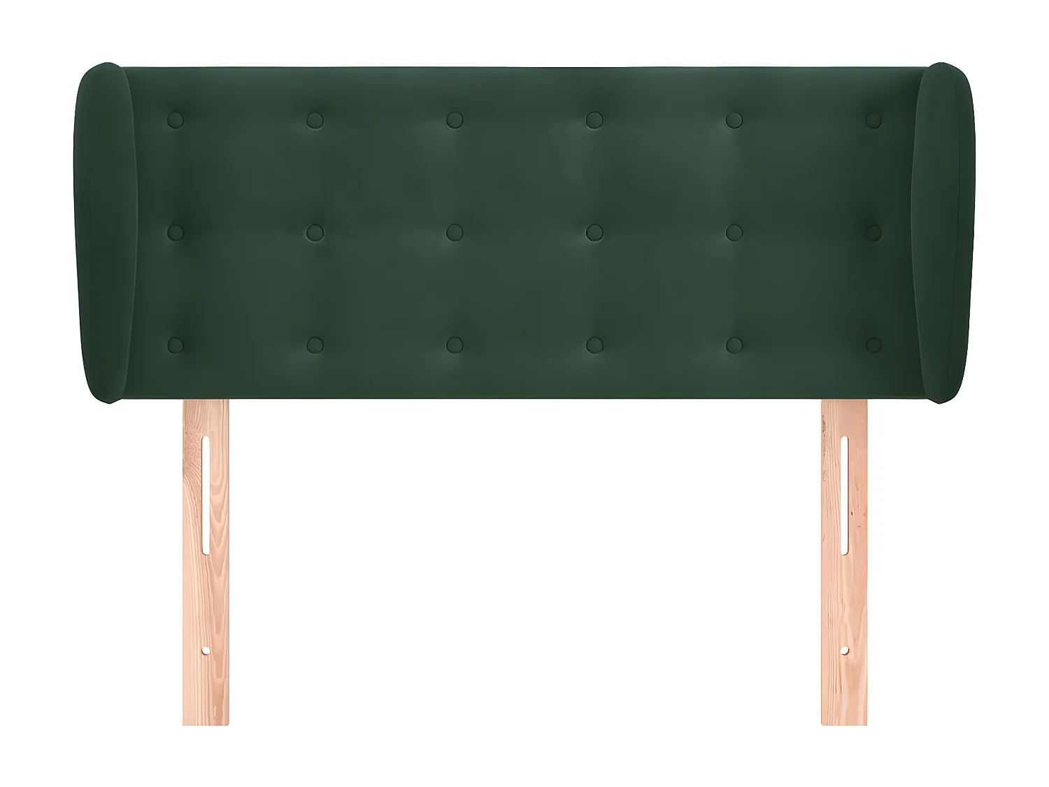 Hoofdbord met randen 83x23x78/88 cm fluweel donkergroen