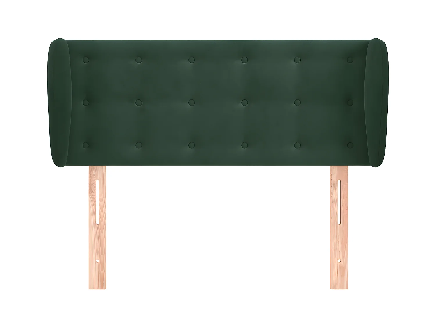 Cabecero de terciopelo verde oscuro 83x23x78/88 cm