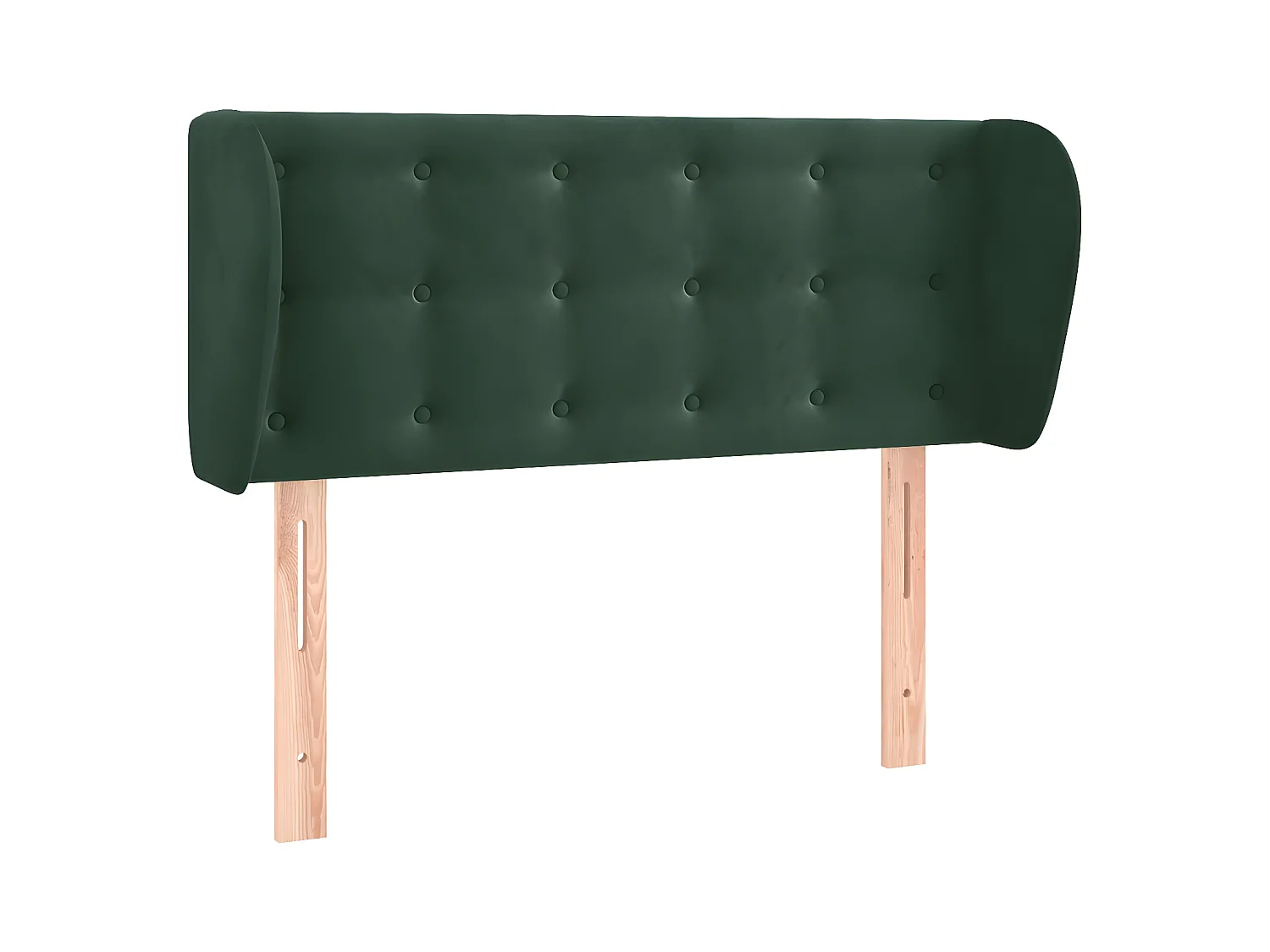 Cabecero de terciopelo verde oscuro 83x23x78/88 cm