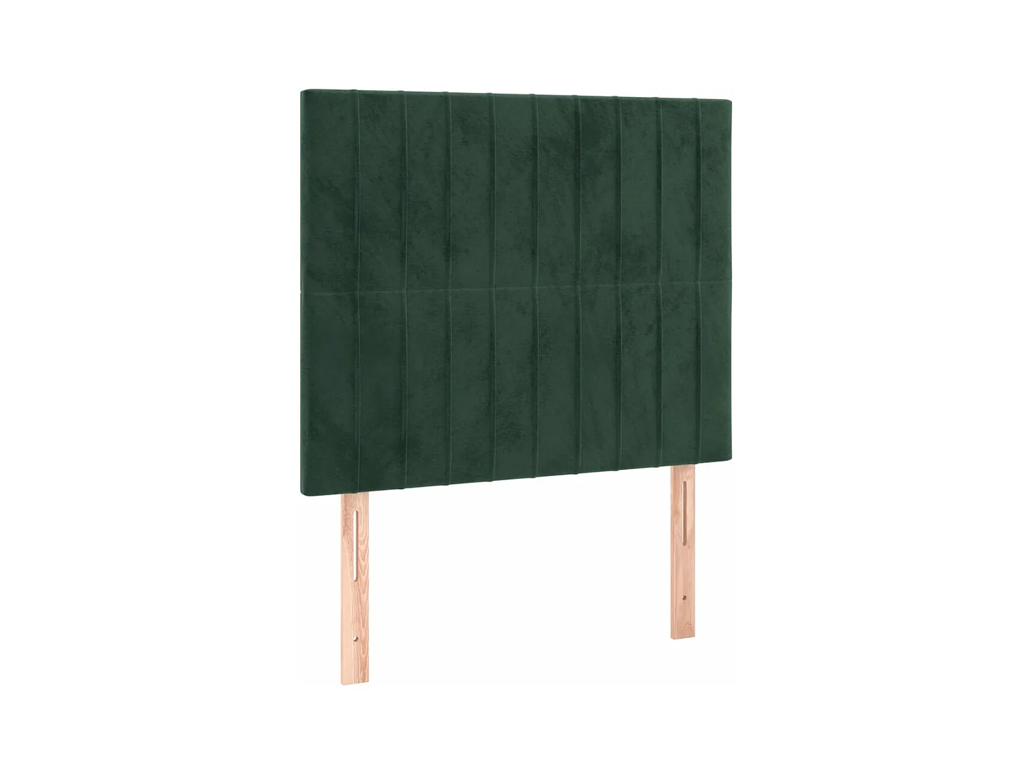 Cabecero con luces LED terciopelo verde oscuro 100x5x118/128 cm