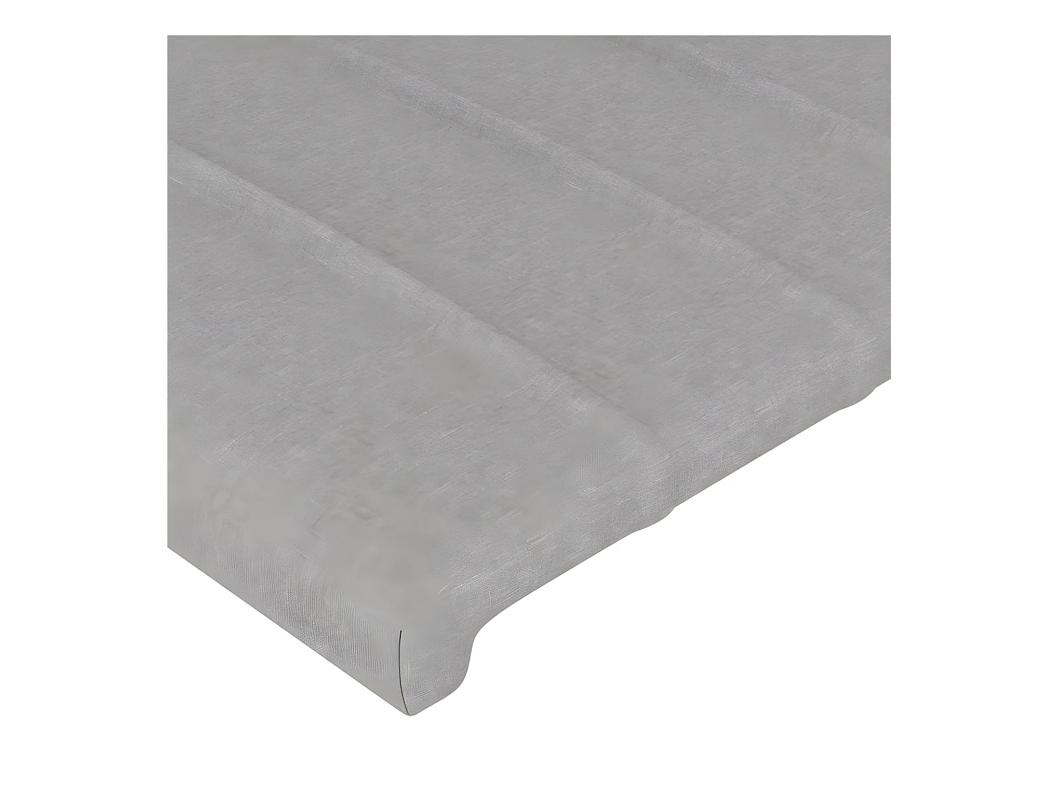 Têtes de lit 2 pièces Gris clair 100x5x78/88 cm Tissu