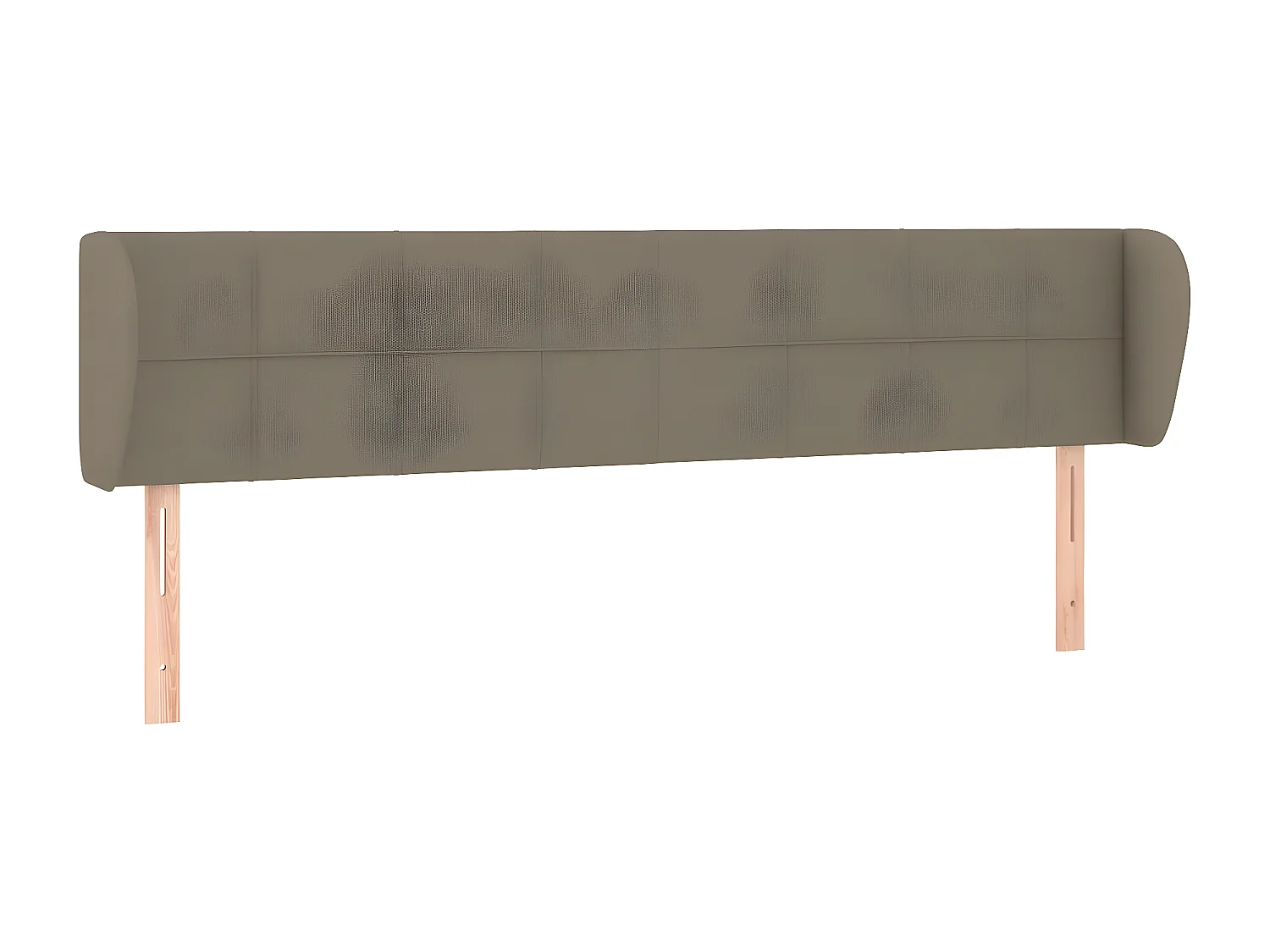 Tête de lit avec oreilles Taupe 183x23x78/88 cm Tissu