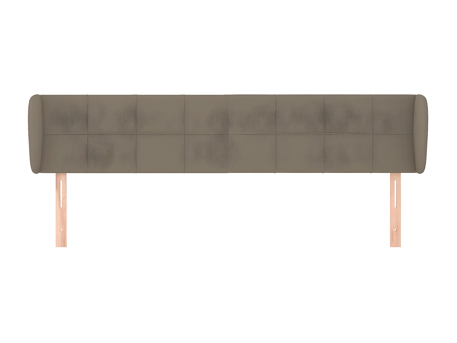 Tête de lit avec oreilles Taupe 183x23x78/88 cm Tissu