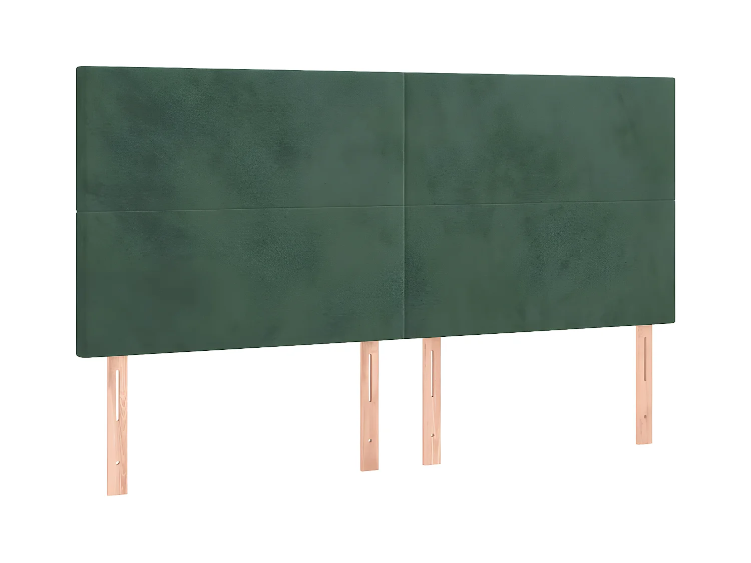 Tête de lit à LED Vert foncé 180x5x118/128 cm Velours