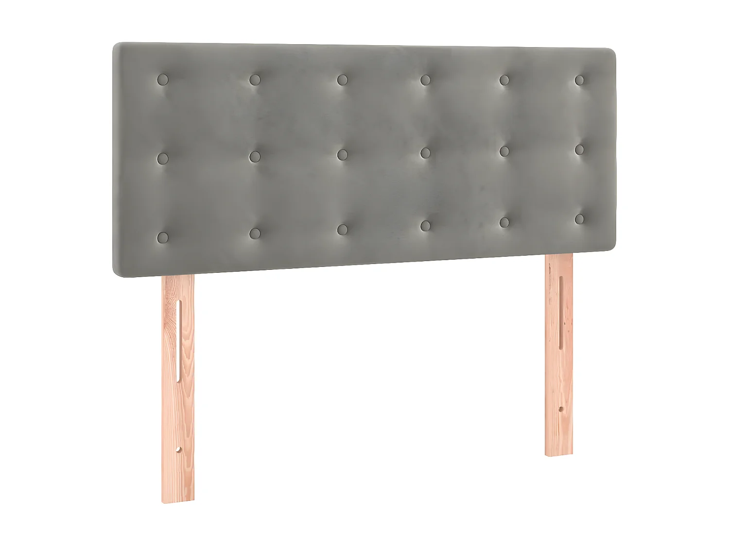 Tête de lit Gris clair 90x5x78/88 cm Velours