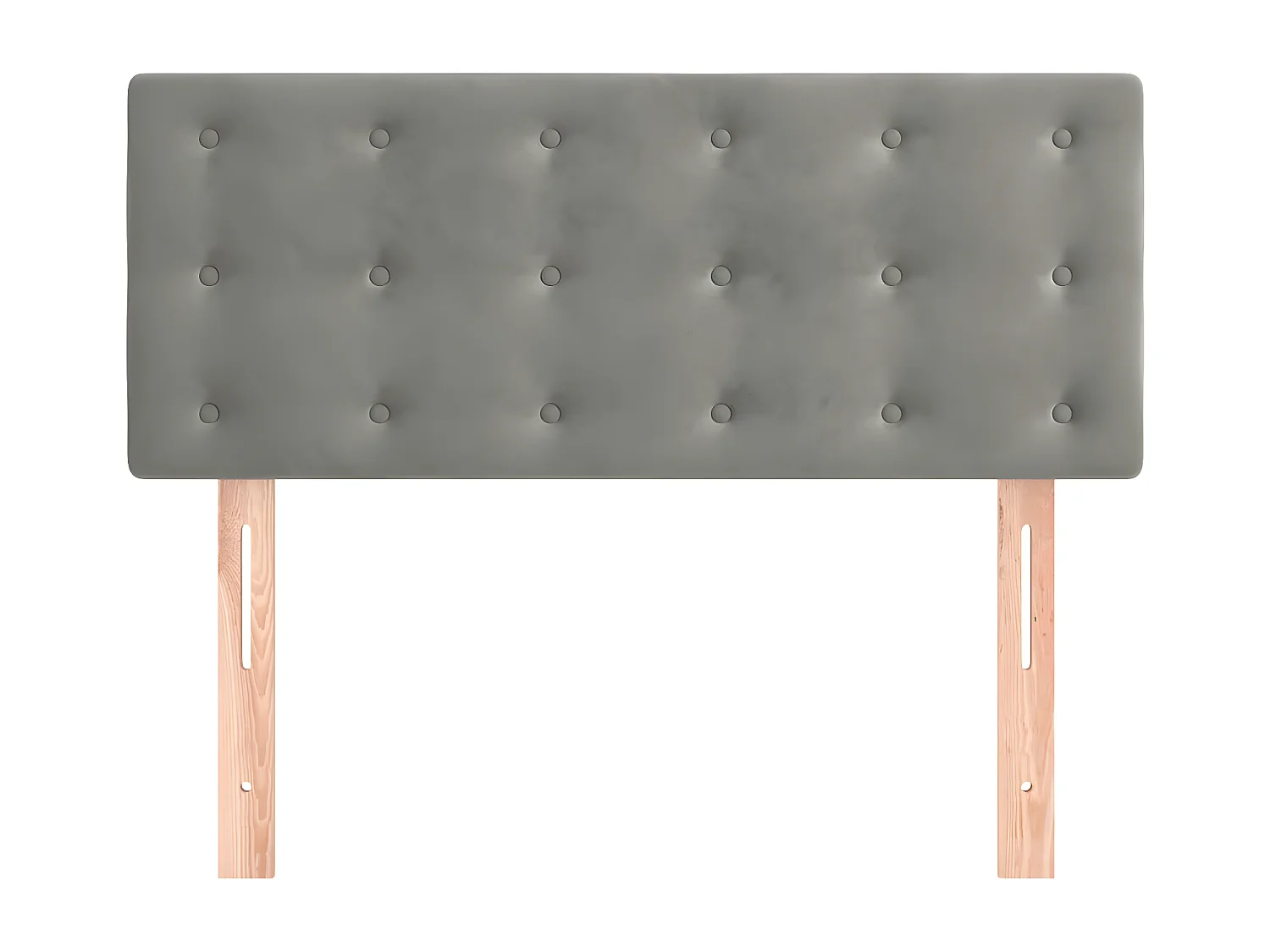Tête de lit Gris clair 90x5x78/88 cm Velours