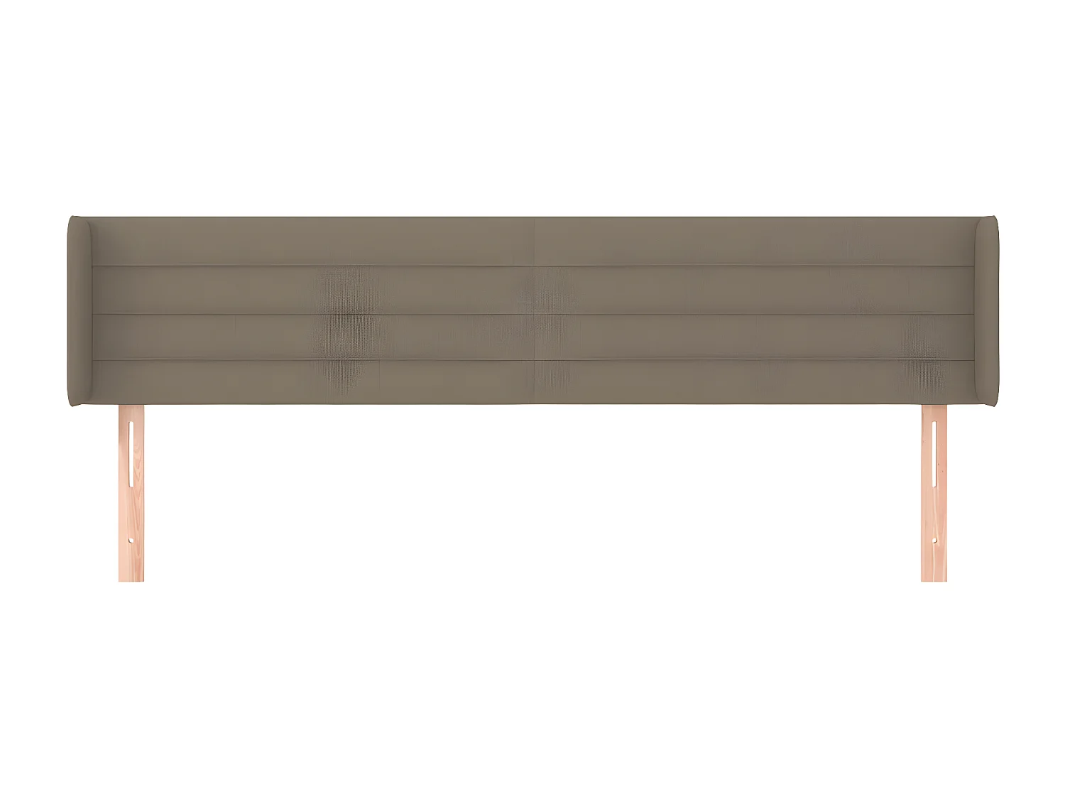 Tête de lit avec oreilles Taupe 163x16x78/88 cm Tissu