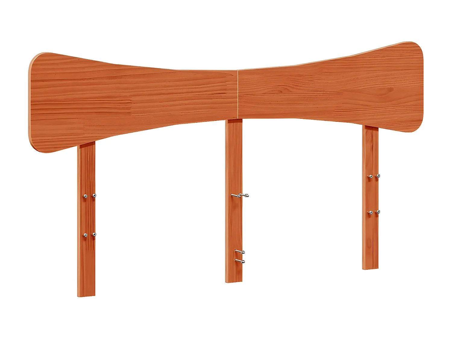 Tête de lit cire marron 160 cm bois massif de pin