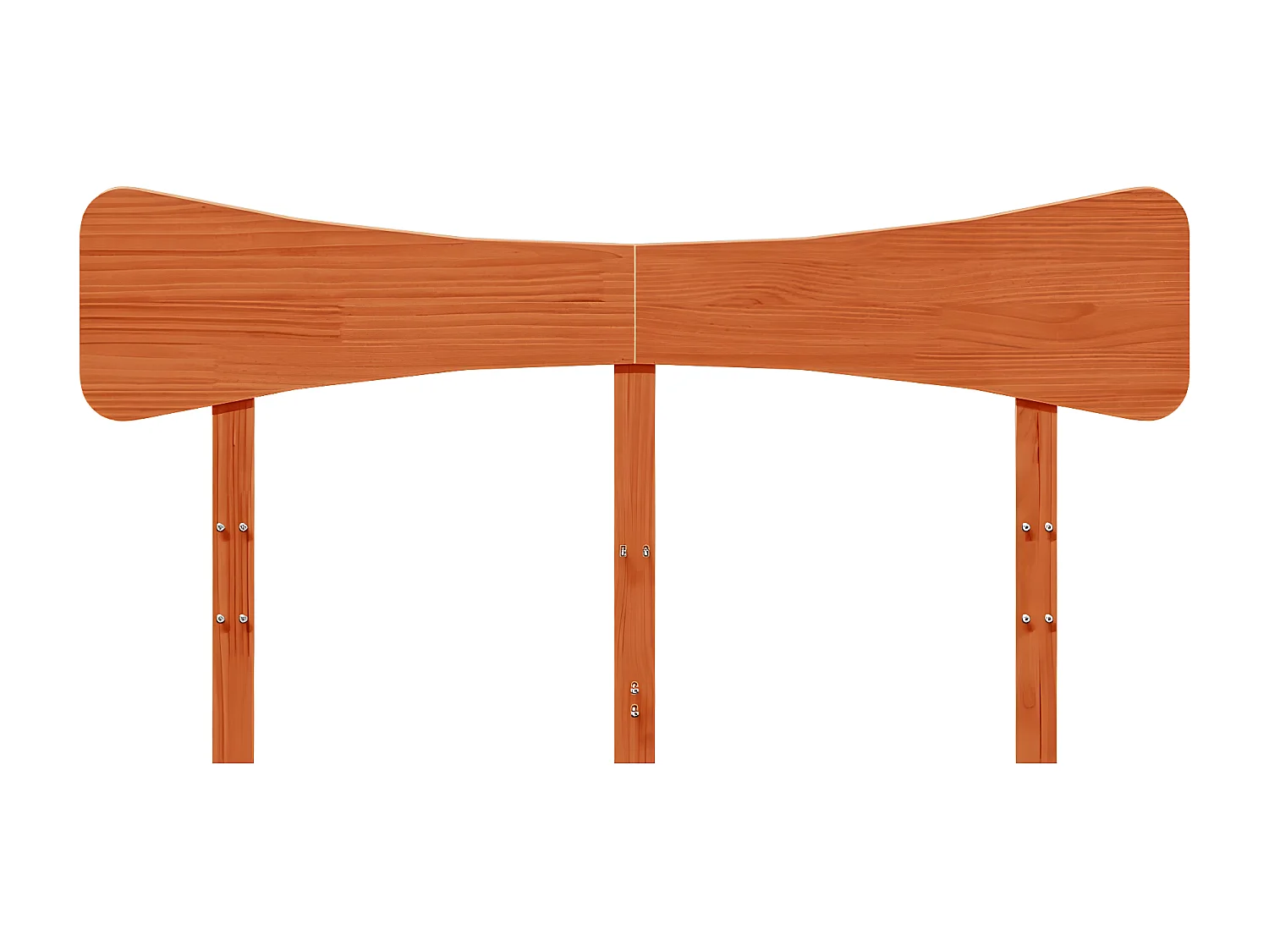 Tête de lit cire marron 160 cm bois massif de pin