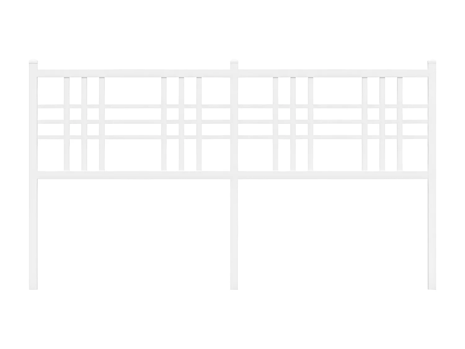 Tête de lit métal blanc 150 cm