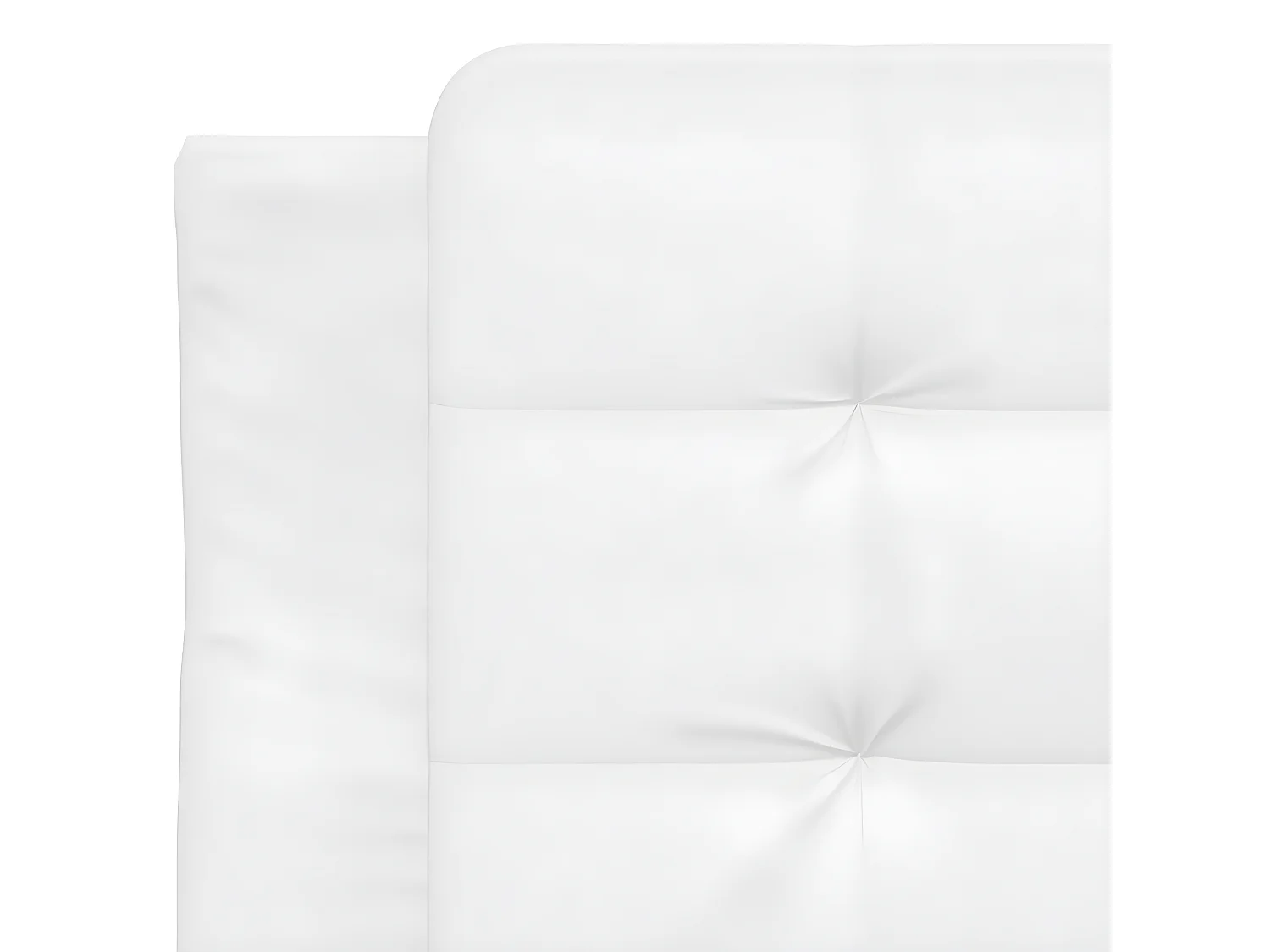 Coussin de tête de lit blanc 90 cm similicuir
