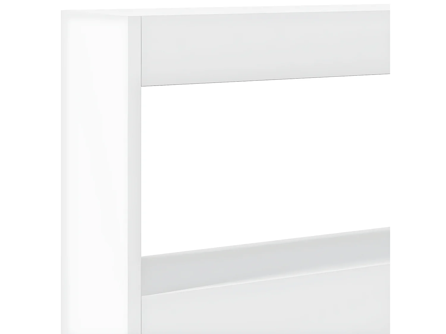 Armoire tête de lit avec LED blanc 160x17x102 cm