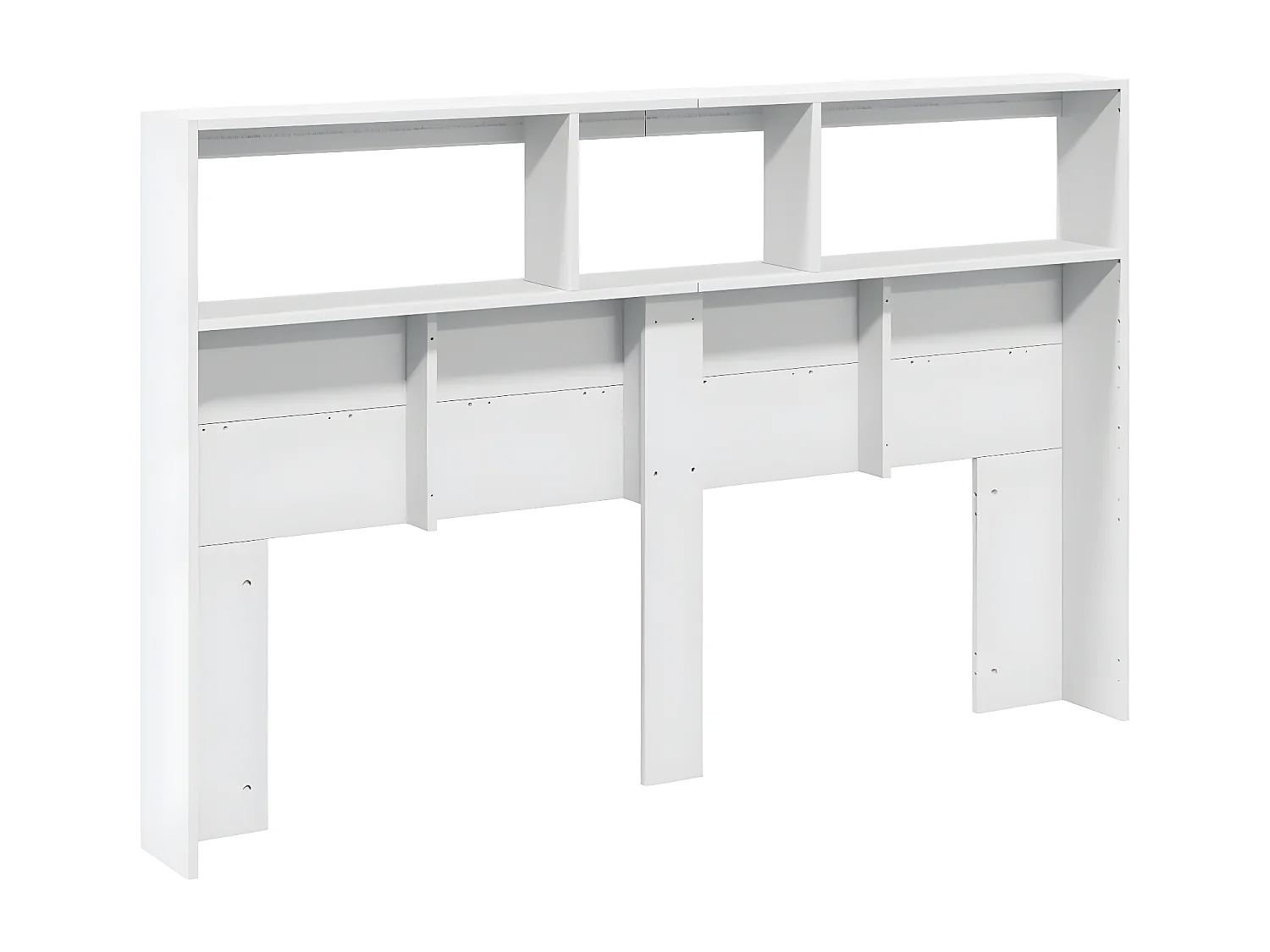 Armoire tête de lit avec LED blanc 160x17x102 cm