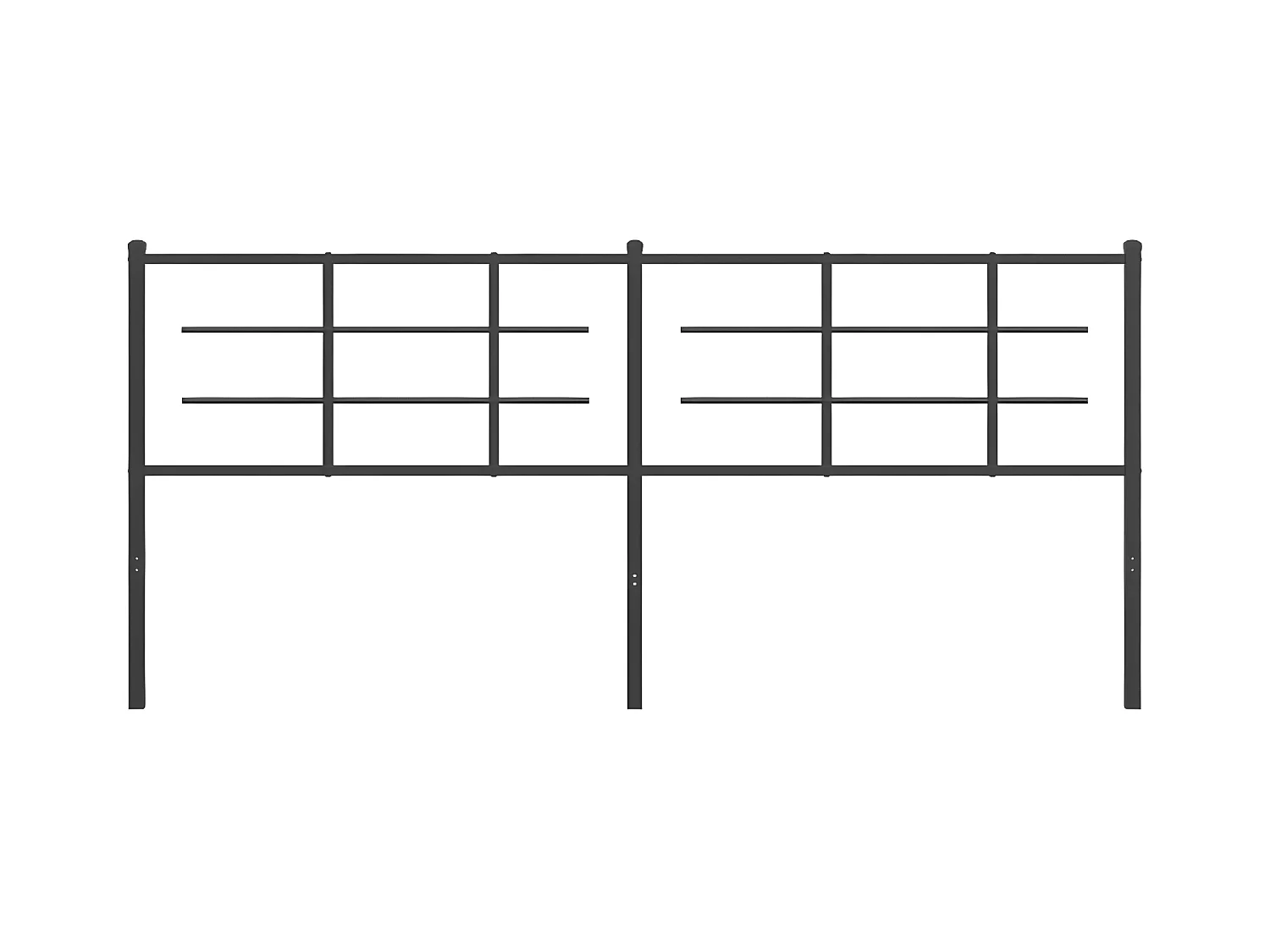 Cabecero de metal negro 193 cm