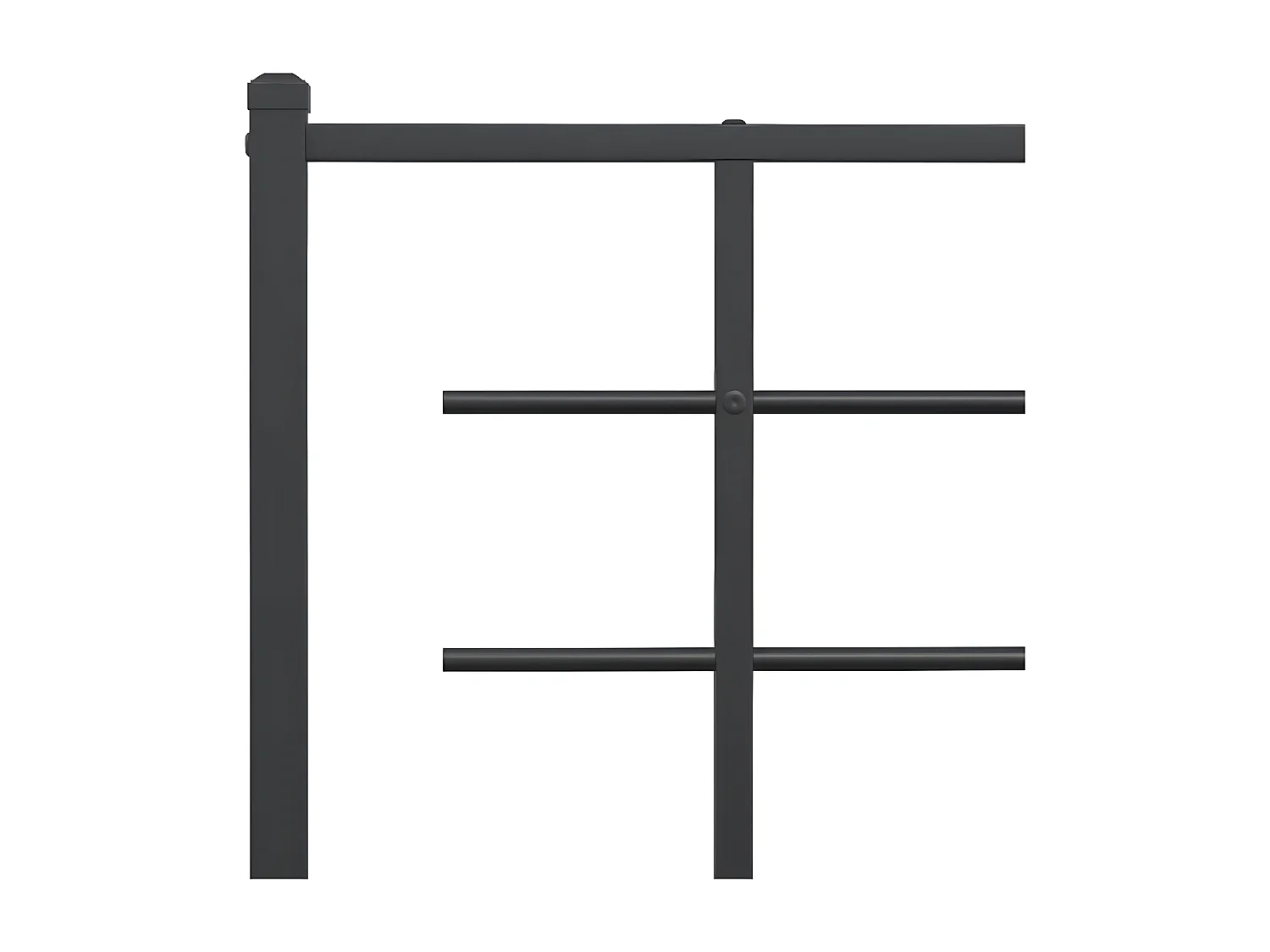 Tête de lit métal noir 193 cm