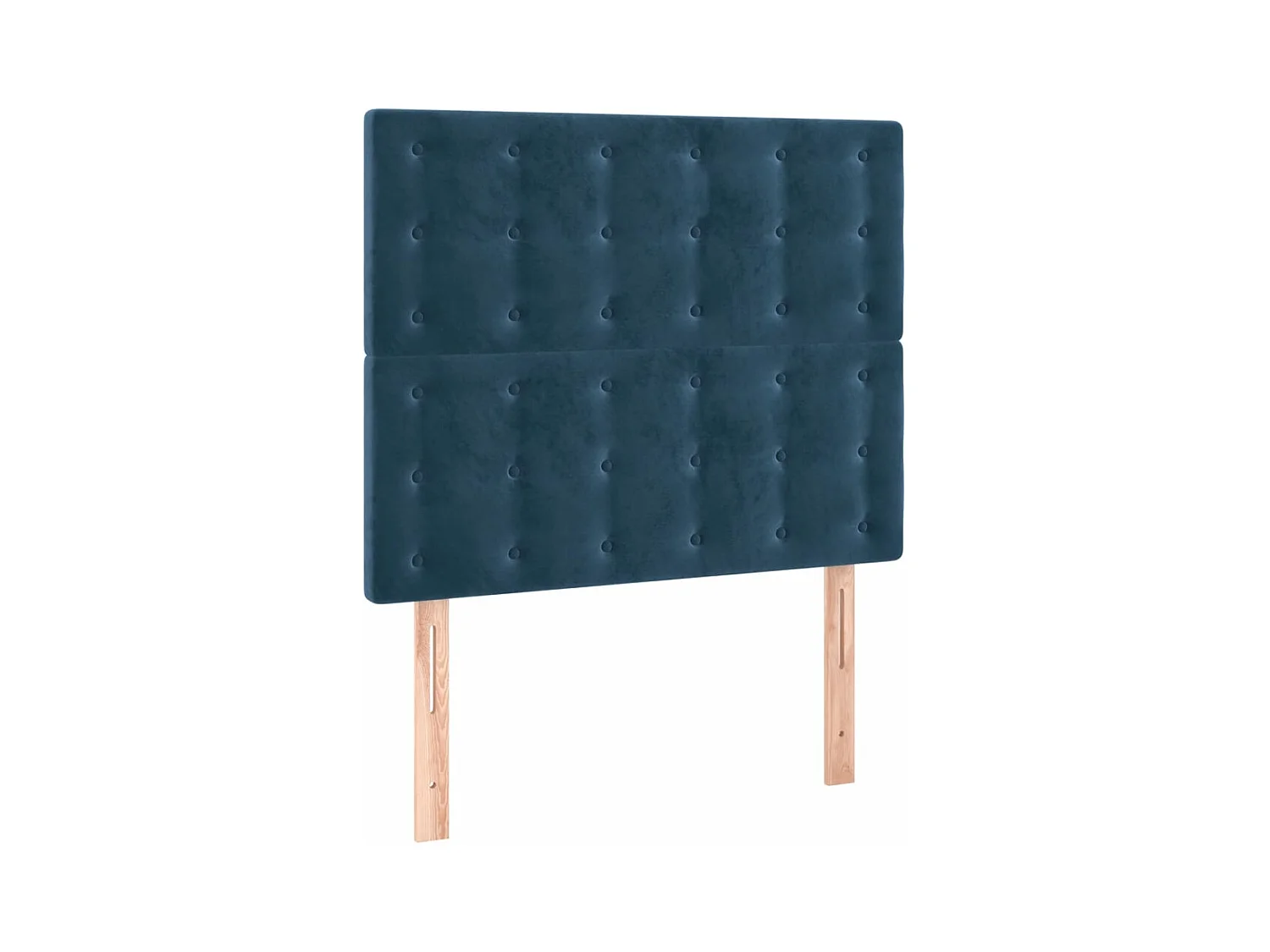 Tête de lit à LED Bleu foncé 90x5x118/128 cm Velours