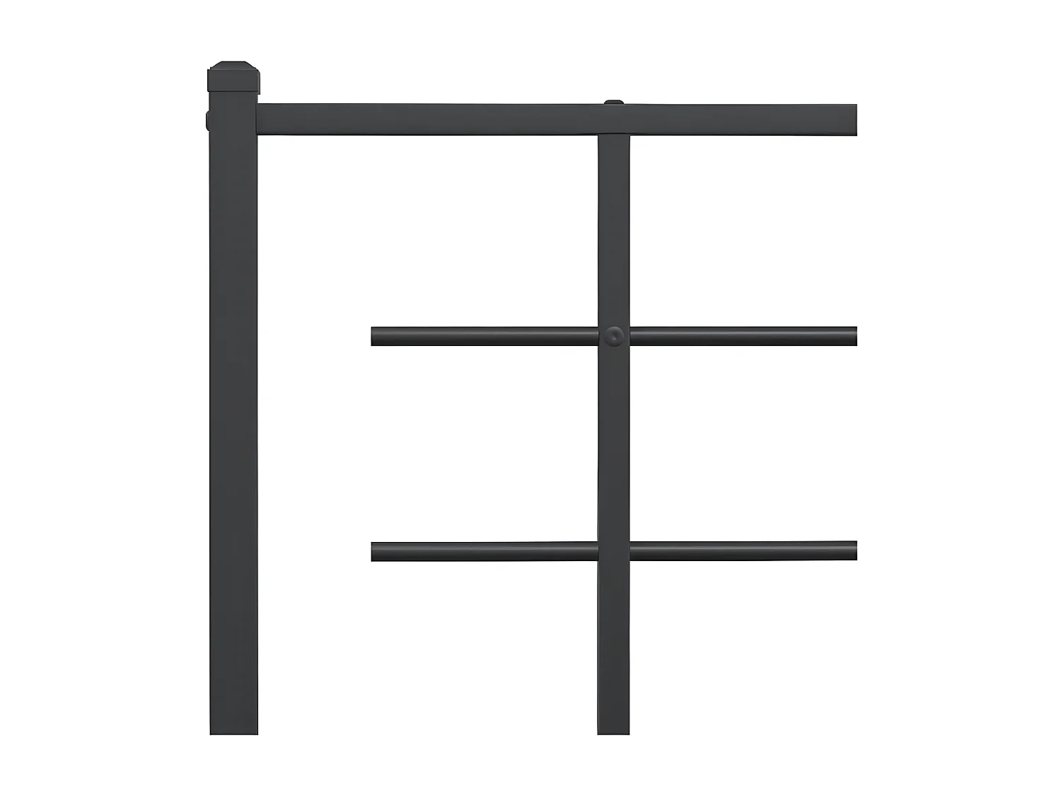 Tête de lit métal noir 200 cm