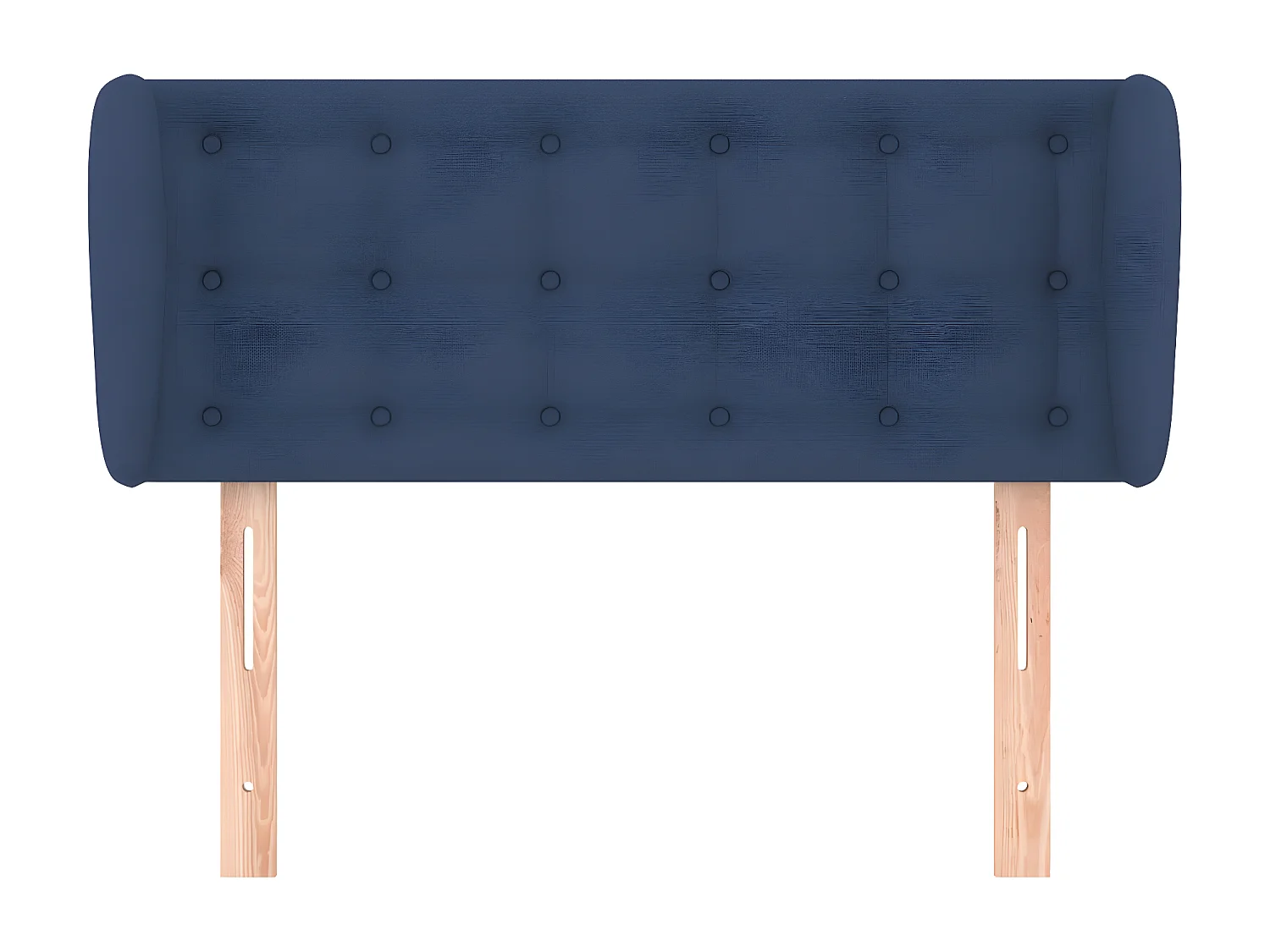 Tête de lit avec oreilles Bleu 103x23x78/88 cm Tissu