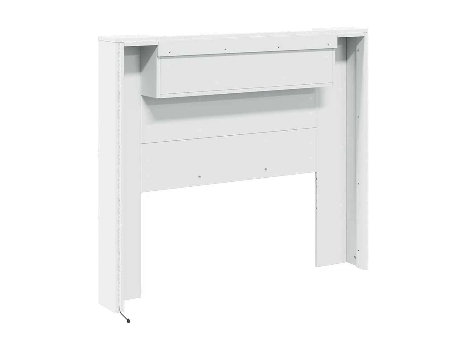 Armário de cabeceira com luzes LED 120x16,5x103,5 cm branco