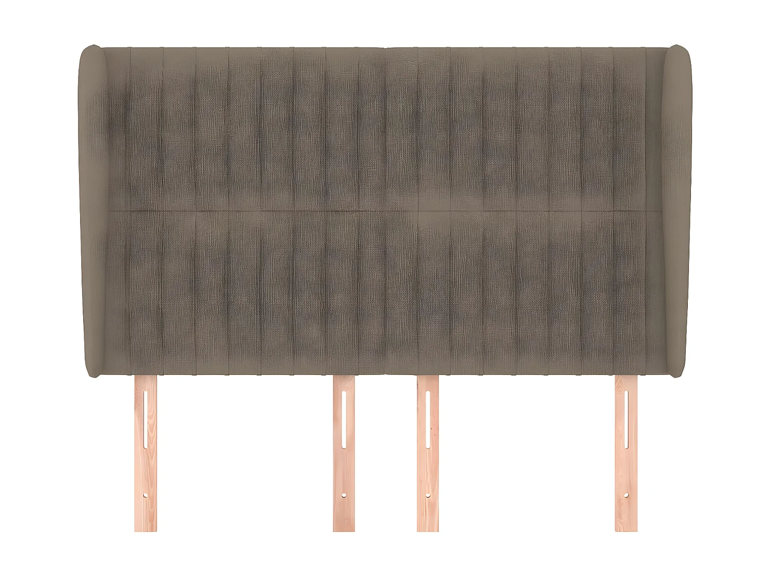 Tête de lit avec oreilles Taupe 147x23x118/128 cm Tissu