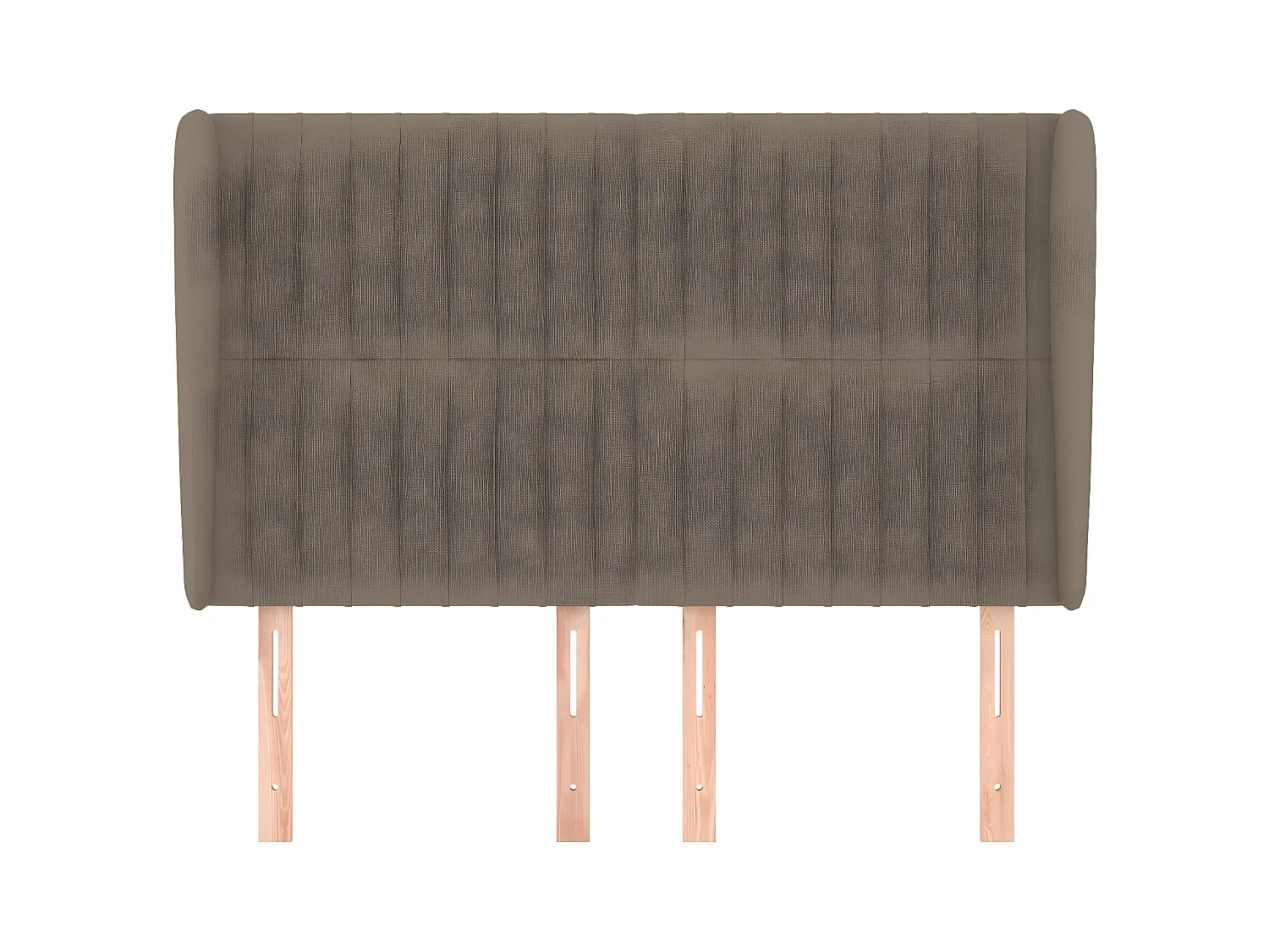 Tête de lit avec oreilles Taupe 147x23x118/128 cm Tissu