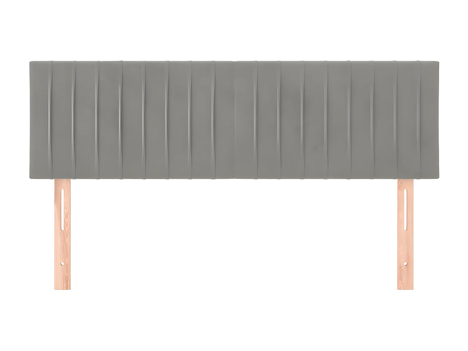 Têtes de lit 2 pièces Gris clair 72x5x78/88 cm Velours