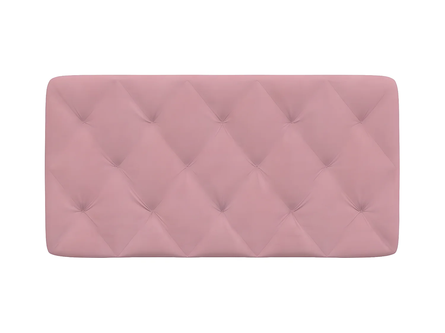 Coussin de tête de lit rose 100 cm velours