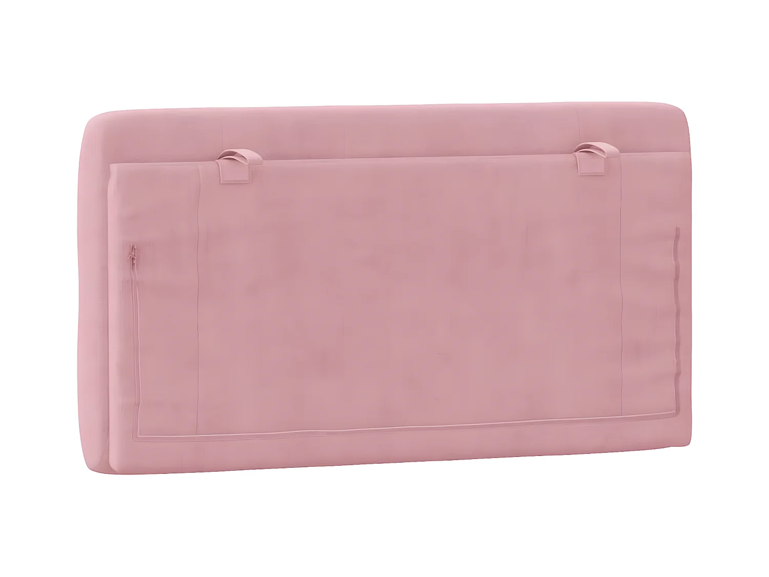 Coussin de tête de lit rose 100 cm velours