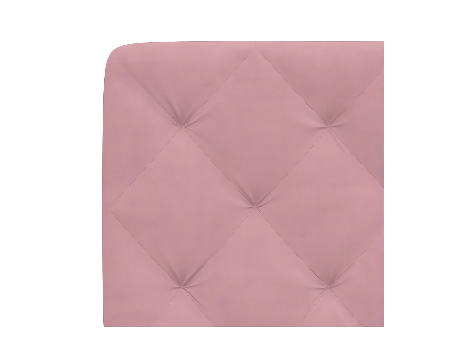Coussin de tête de lit rose 100 cm velours