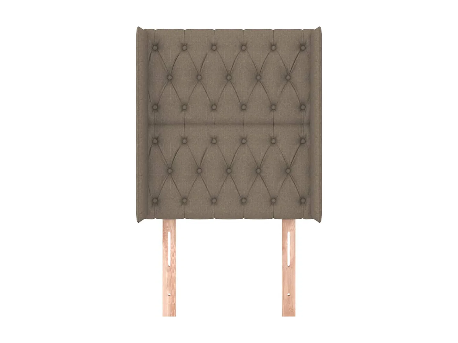 Tête de lit avec oreilles Taupe 83x16x118/128 cm Tissu