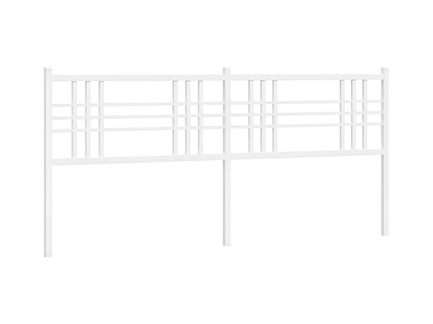 Cabeceira de cama 180 cm metal branco