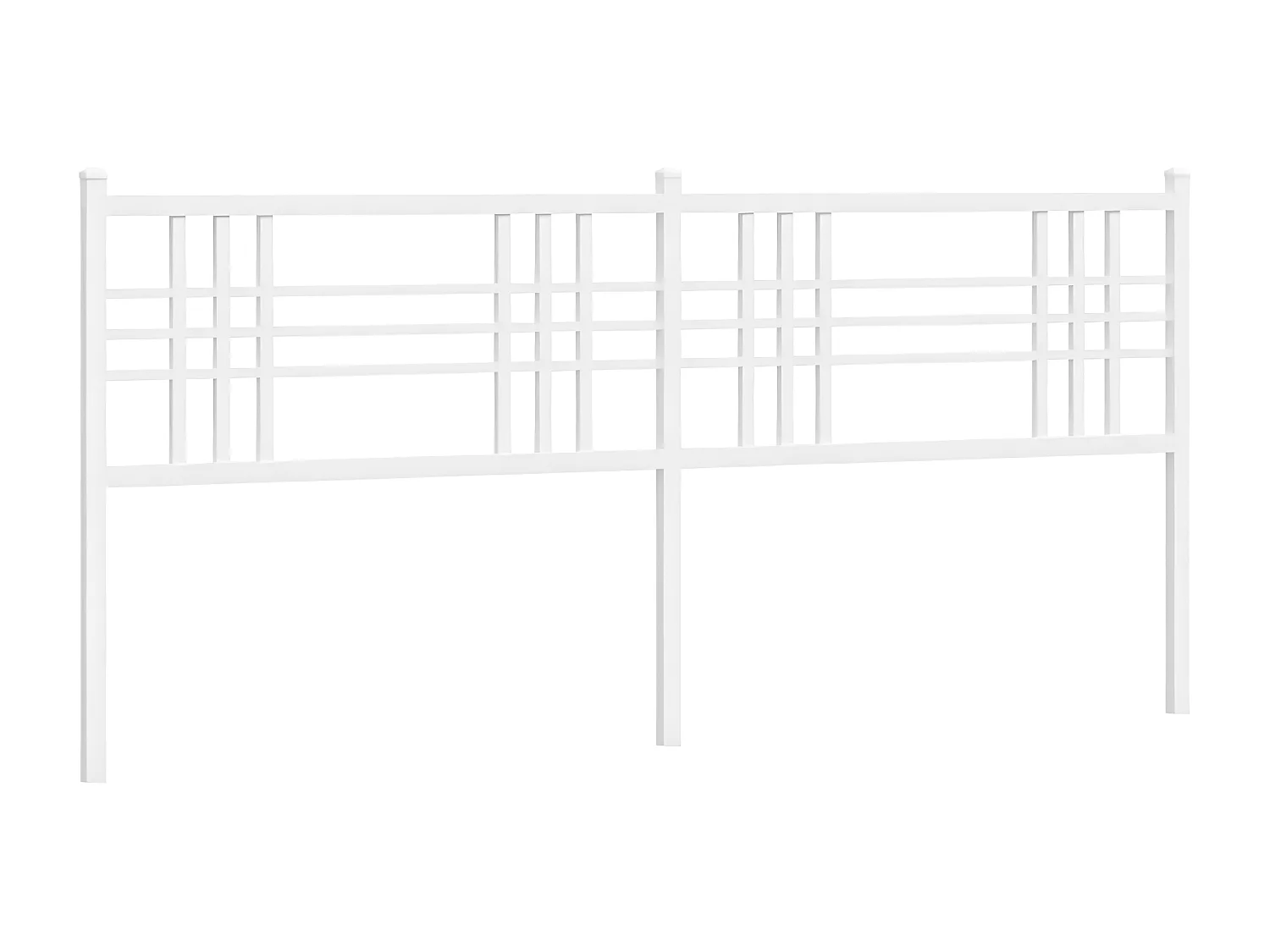 Tête de lit métal blanc 180 cm