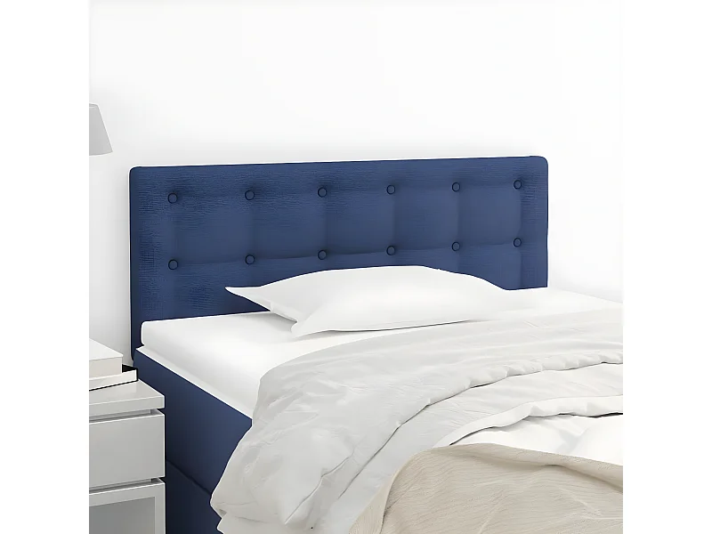 Cabeceira de cama tecido 90x5x78/88 cm azul